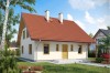 Projekt domu Szreniawa N tech. DM-6154 N tech., parterowy z poddaszem mieszkalnym bez podpiwniczenia-kolorystyka wersja 2