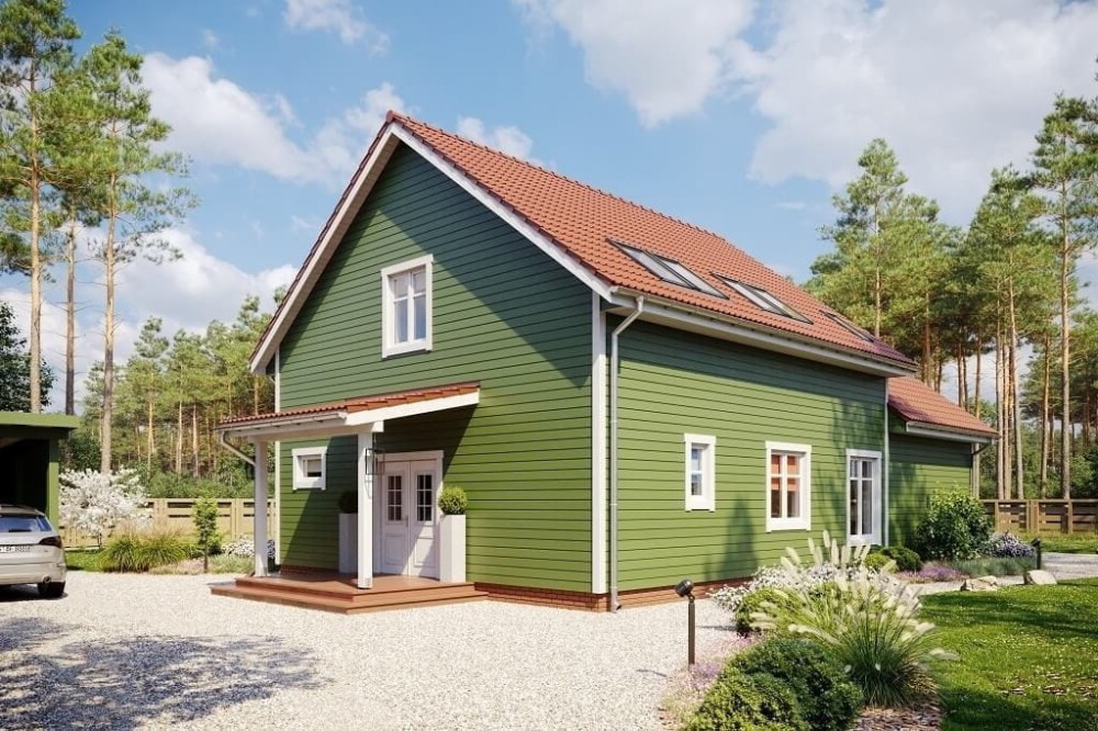 Projekt domu DM-6658  - wykończenie elewacji