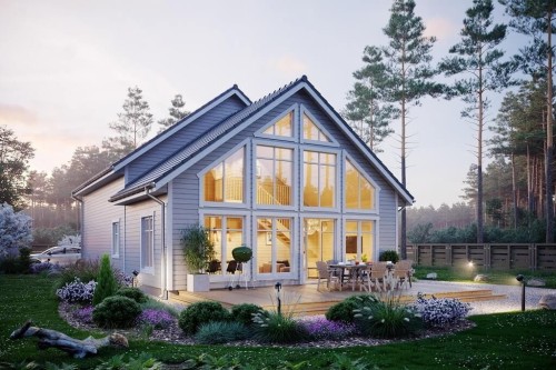 Projekt domu L-6658  - wykończenie elewacji