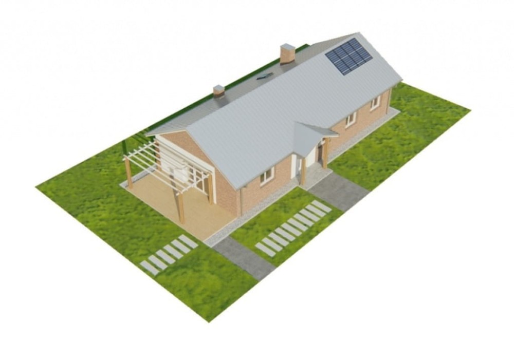 Projekt domu Almus 2 L-6743,parterowy, niepodpiwniczony, bez garażu, jednorodzinny - model