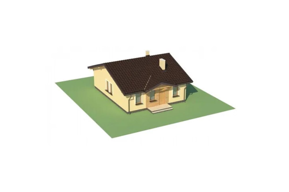 Projekt domu Topolany DM-6309, parterowy, niepodpiwniczony, bez garażu-model