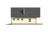 Projekt domu Pulczynów L-6055, parterowy z poddaszem mieszkalnym, bez podpiwniczenia  - elewacja prawa