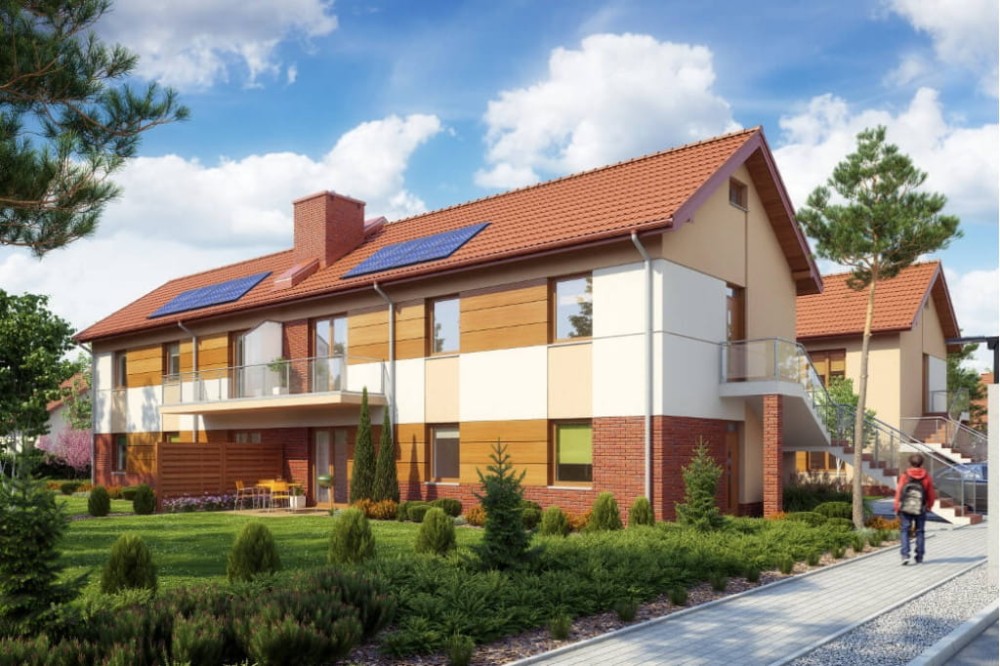 Projekt domu DM-6563 - wykończenie elewacji