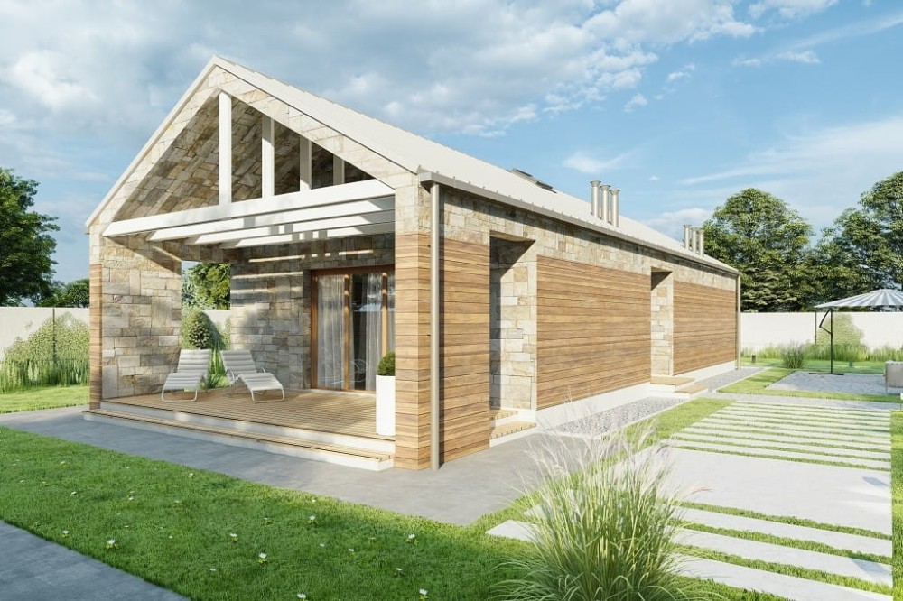 Projekt domu L-6780 - wykończenie elewacji