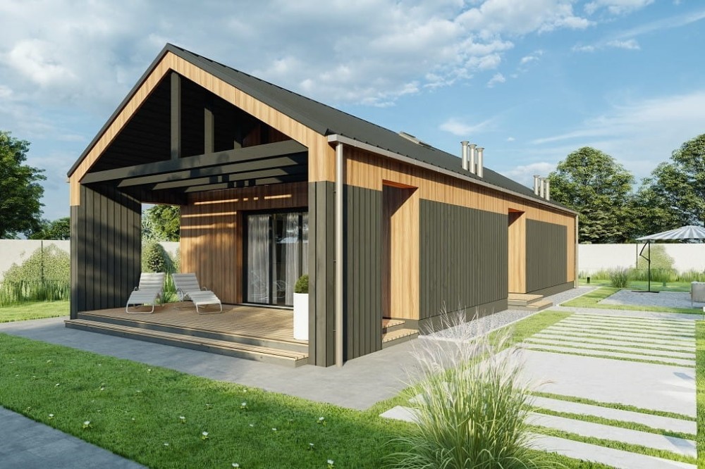 Projekt domu L-6780 - wykończenie elewacji