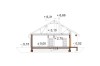 Projekt domu Italica DM-6718,parterowy, jednorodzinny, nowoczesny, z garażem dwustanowiskowym, bez podpiwniczenia - przekrój A-A