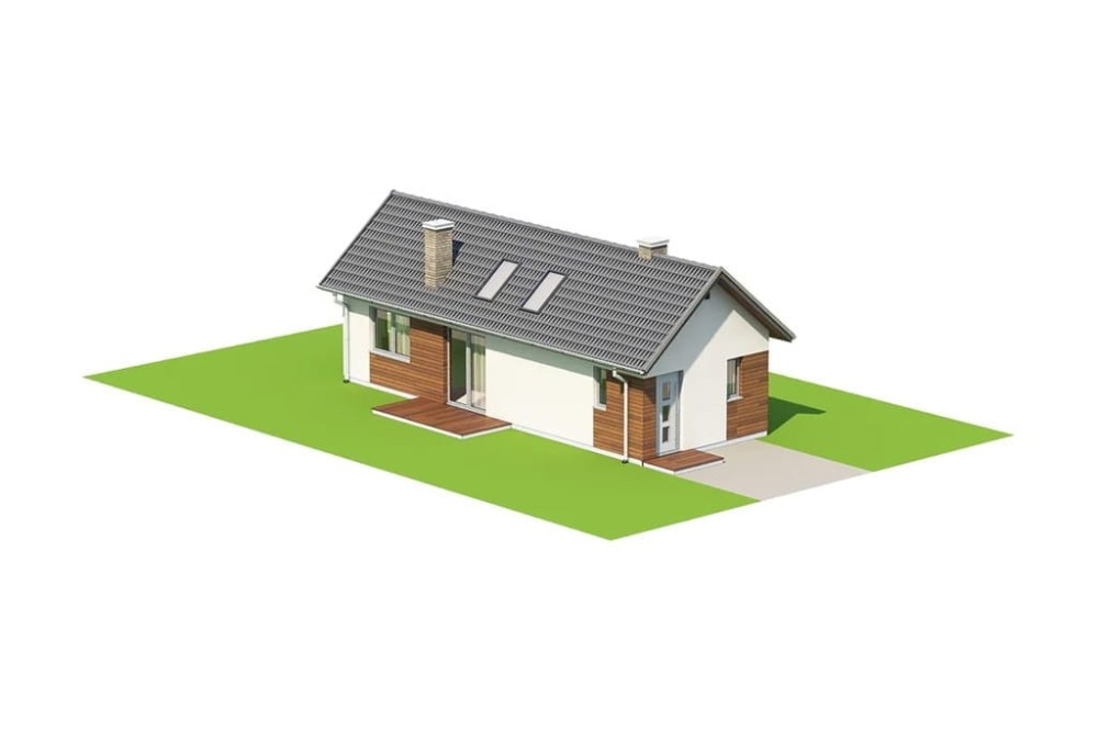 Projekt domu Vinium 2 L-6692, parterowy, jednorodzinny, nowoczesny, bez garażu, bez podpiwniczenia - model