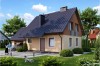 Projekt domu Rudnica 2 tech. L-6518 tech., parterowy z poddaszem użytkowym, jednorodzinny, tradycyjny, z garażem dwustanowiskowym, bez podpiwniczenia-kolorystyka wersja 3