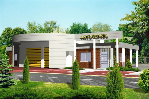 Projekt budynku LK-08 - wykończenie elewacji