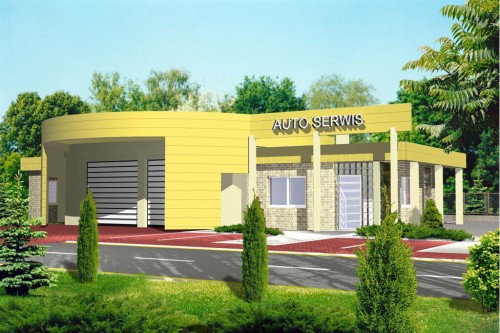 Projekt budynku LK-08 - wykończenie elewacji