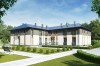 Projekt domu opieki dla osób starszych LK-112, piętrowy, niepodpiwniczony-kolorystyka wersja 3