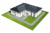 Projekt domu opieki dla osób starszych LK-112, piętrowy, niepodpiwniczony - model