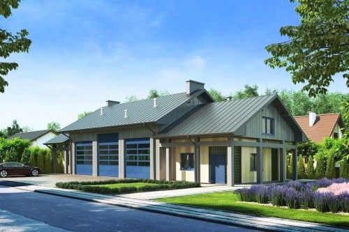 Projekt budynku LK-13 - wykończenie elewacji