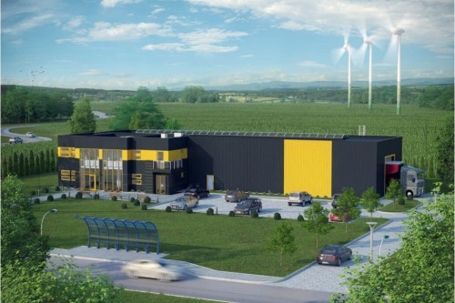 Projekt budynku LK-53 - wykończenie elewacji