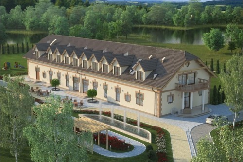 Projekt budynku LK-56 - wykończenie elewacji