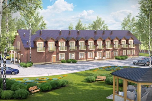 Projekt budynku LK-67 - wykończenie elewacji