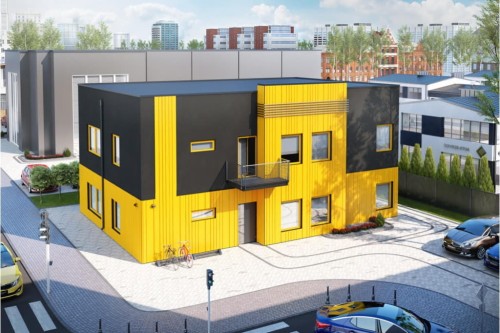 Projekt budynku LK-68 - wykończenie elewacji