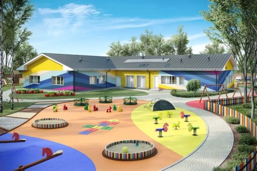 Projekt budynku LK-82 - wykończenie elewacji