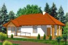 Projekt sklepu LK-05, budynek parterowy, niepodpiwniczony - kolorystyka wersja 4