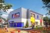 Projekt przedszkola LK-115, piętrowy, bez podpiwniczenia i garażu-kolorystyka wersja 2