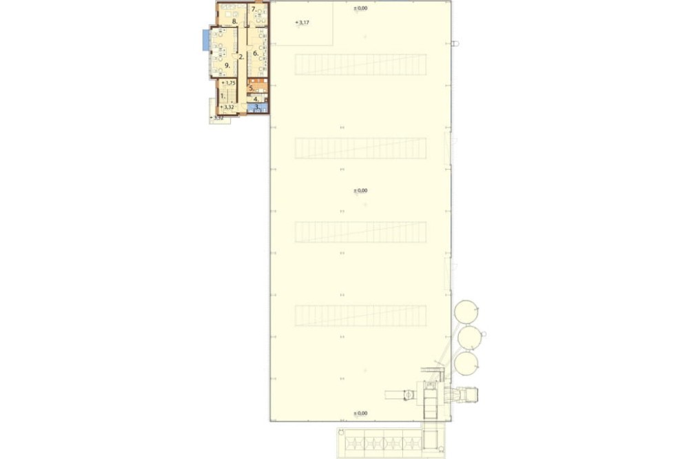 Projekt budynku LK-139 - rzut piętra