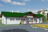 Projekt restauracji, baru LK-15, parterowy, bez podpiwniczenia-kolorystyka wersja 4