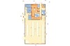 Projekt restauracji, domu weselnego LK-24, parterowy z częściowym poddaszem użytkowym (antresola), bez podpiwniczenia - rzut parteru