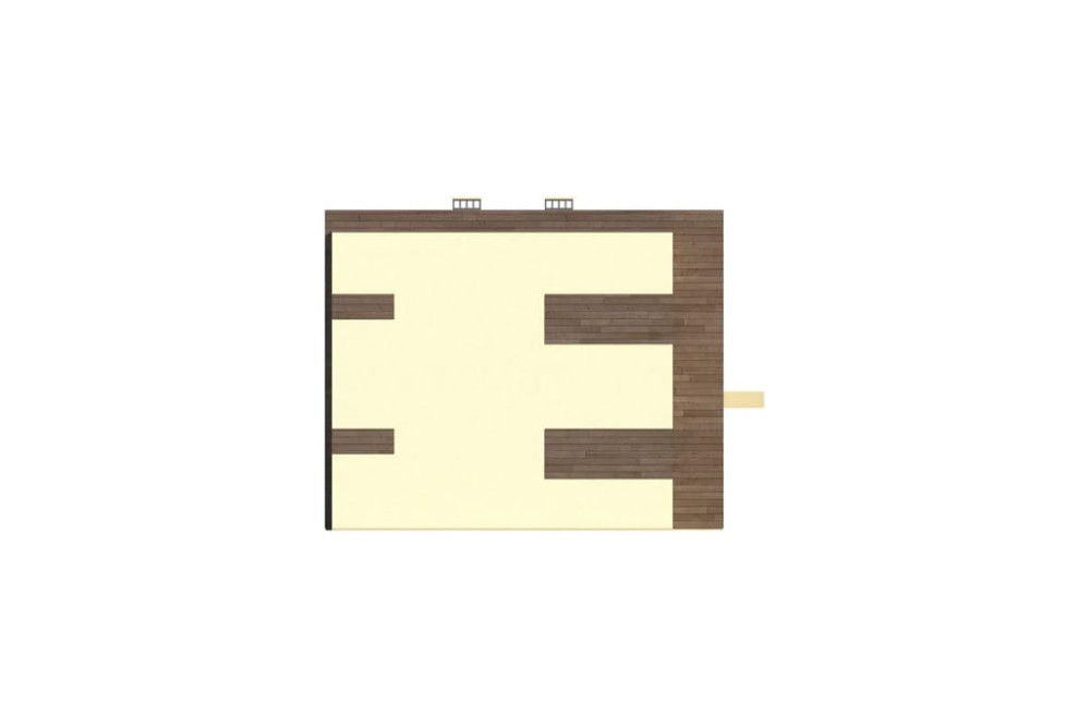 Projekt budynku K-41 - elewacja boczna