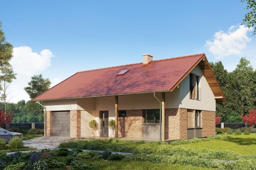 Projekt domu DM-6693 - wykończenie elewacji