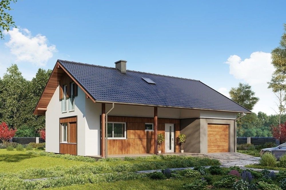 Projekt domu L-6693 - wykończenie elewacji