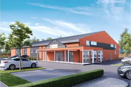 Projekt budynku LK-78 - wykończenie elewacji