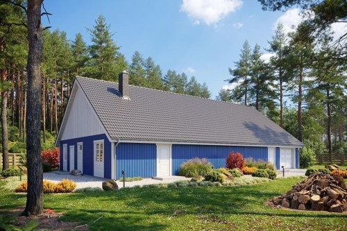 Projekt budynku LK-123 - wykończenie elewacji