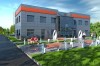 Projekt budynku biurowego LK-23, piętrowy, niepodpiwniczony, bez garażu - kolorystyka wersja 1