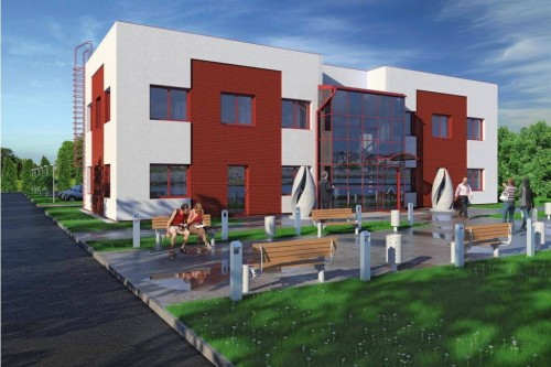 Projekt budynku LK-23 - wykończenie elewacji