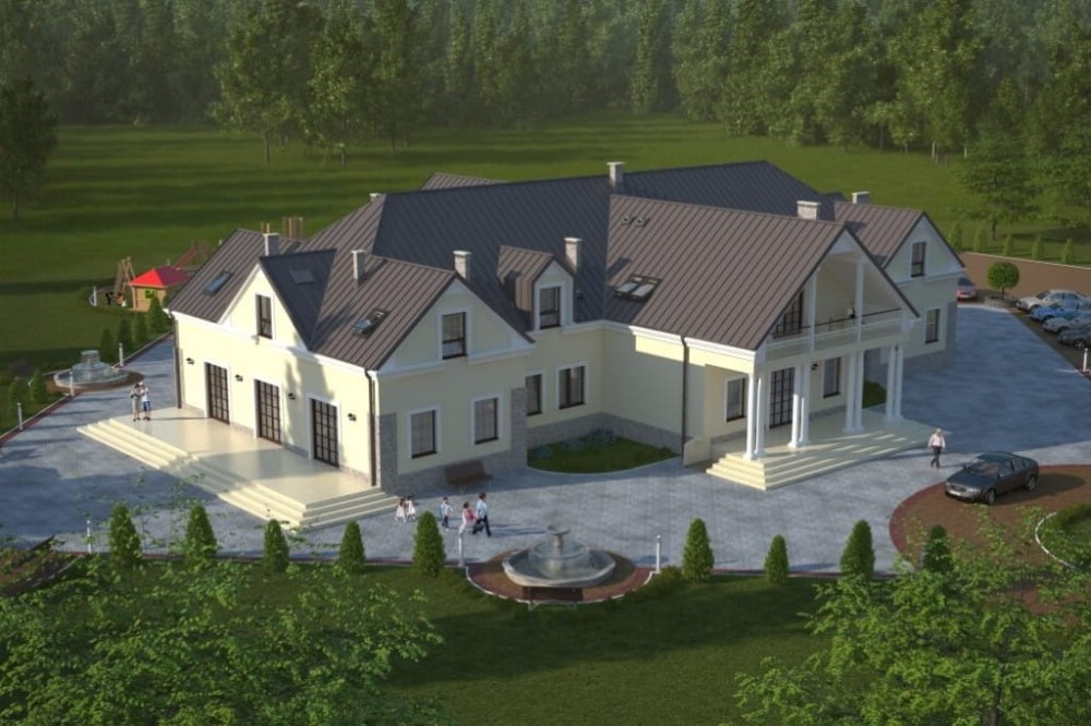 Projekt budynku LK-36 - wykończenie elewacji