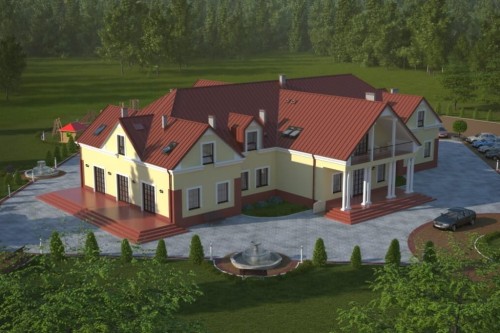 Projekt budynku LK-36 - wykończenie elewacji