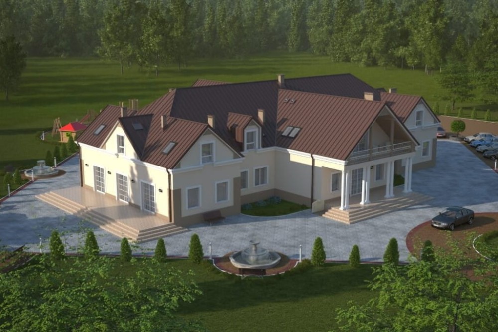 Projekt budynku LK-36 - wykończenie elewacji