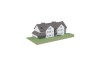 Projekt pensjonatu K-20 C, piętrowy z poddaszem nieużytkowym (do adaptacji), podpiwniczony - model