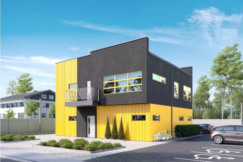 Projekt domu LK-69 - wykończenie elewacji