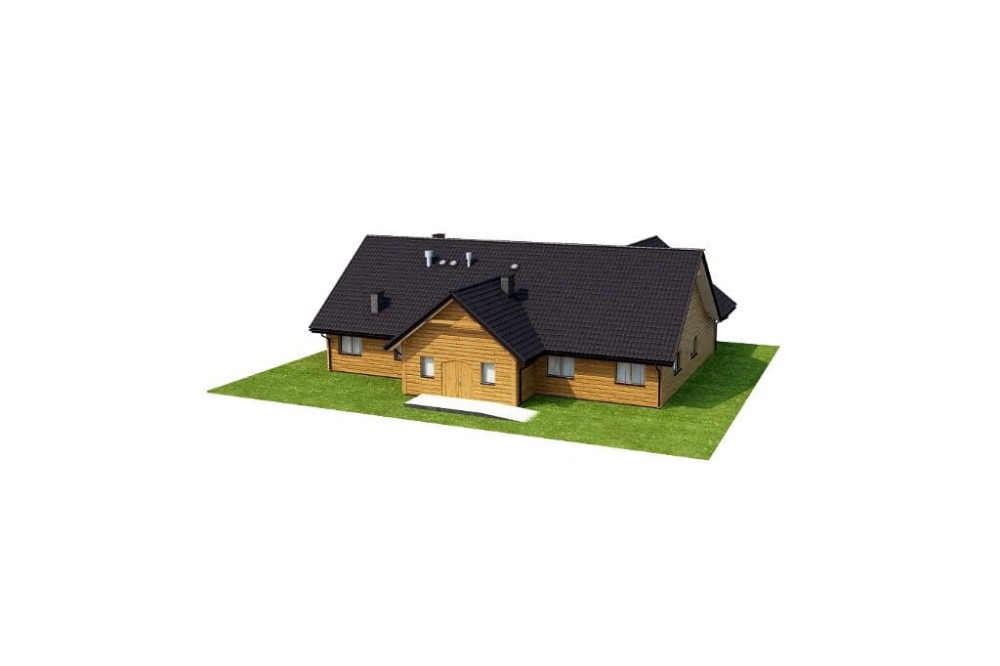 Projekt restauracji LK-01 C, budynek parterowy, niepodpiwniczony - model