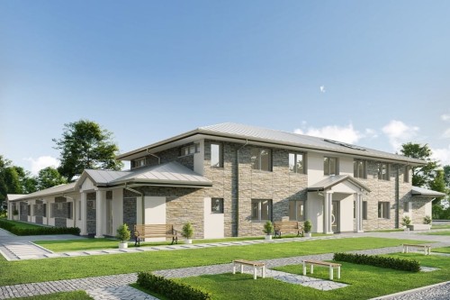 Projekt budynku LK-126 - wykończenie elewacji