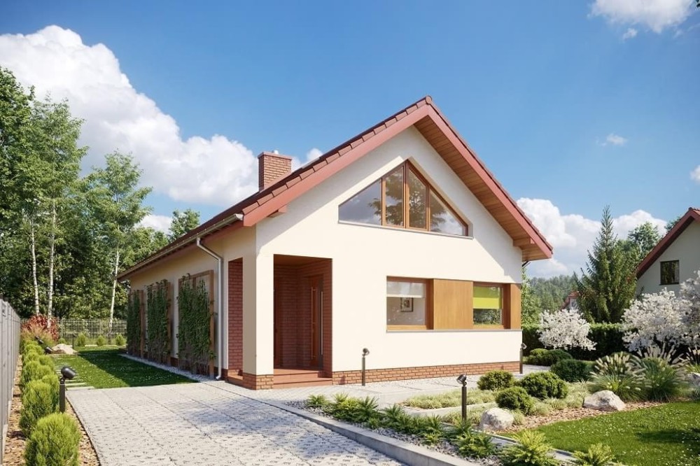 Projekt domu L-6662 - wykończenie elewacji