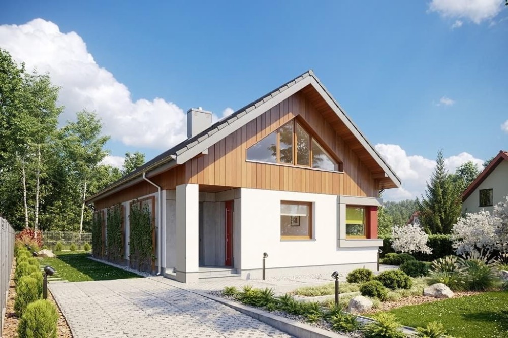 Projekt domu L-6662 - wykończenie elewacji