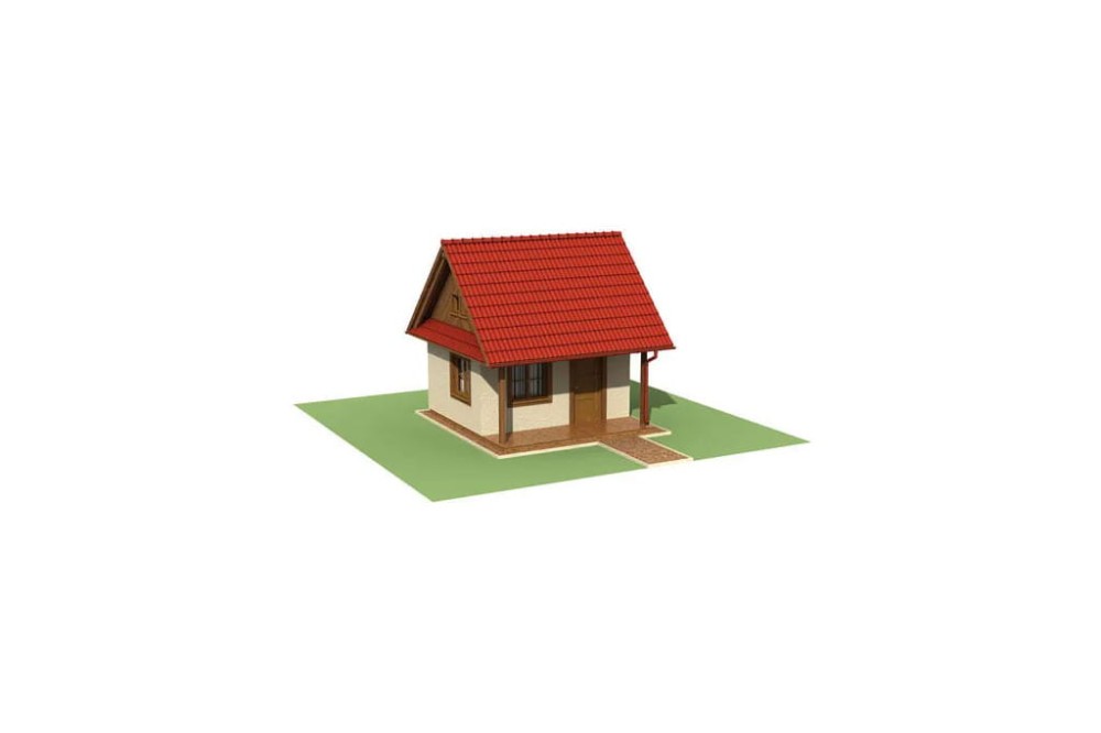 Projekt altany ZG-02, parterowy, niepodpiwniczony - model