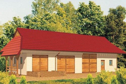 Projekt budynku ZG-09 - wykończenie elewacji