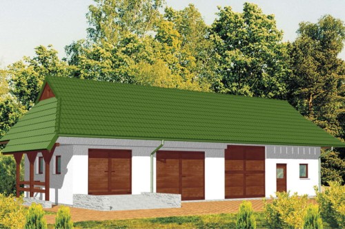 Projekt budynku ZG-09 - wykończenie elewacji