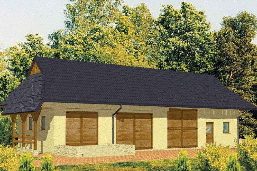 Projekt budynku ZG-09 - wykończenie elewacji