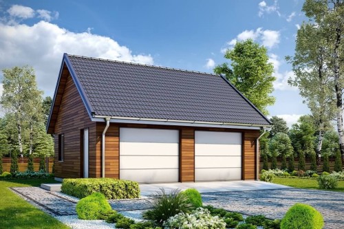 Projekt budynku ZG-100 - wykończenie elewacji