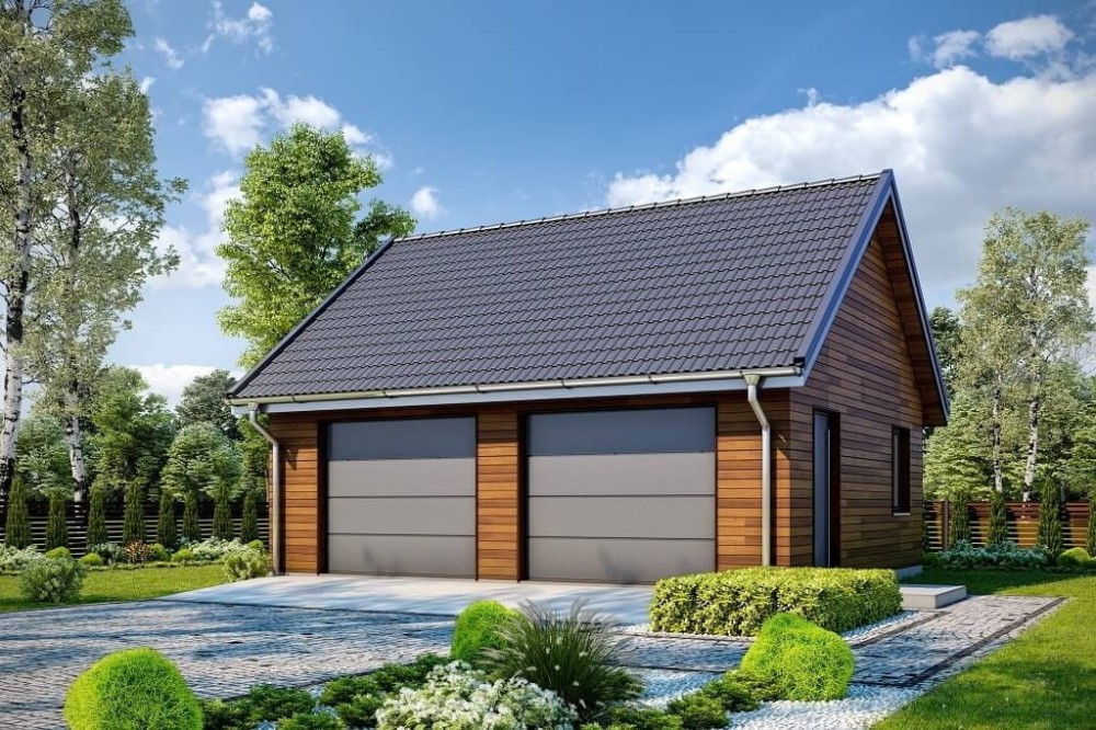 Projekt budynku LZG-100 - wykończenie elewacji