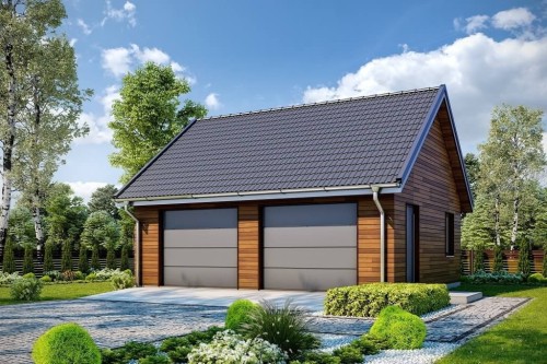 Projekt budynku LZG-100 - wykończenie elewacji